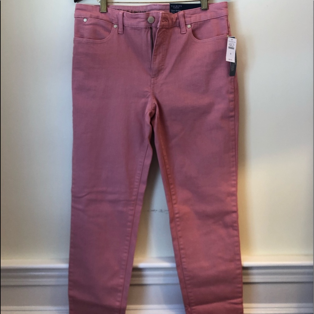 Talbots Flawless Pink Slim Ankle Pants